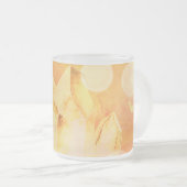 *~* Faux Citrine Crystal Healing Energy Zen Chakra Matglas Koffiemok (Voorkant rechts)