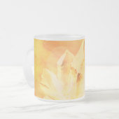 *~* Faux Citrine Crystal Healing Energy Zen Chakra Matglas Koffiemok (Voorkant links)