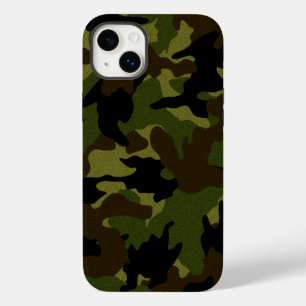 Faux Cloth Green Camo Pattern Militaire achtergron Case-Mate iPhone Case
