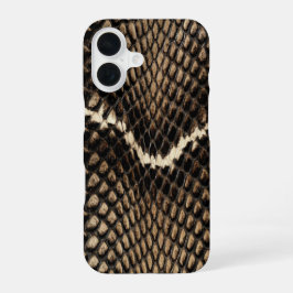 Faux Cobra Snake Skin iPhone 16 Hoesje