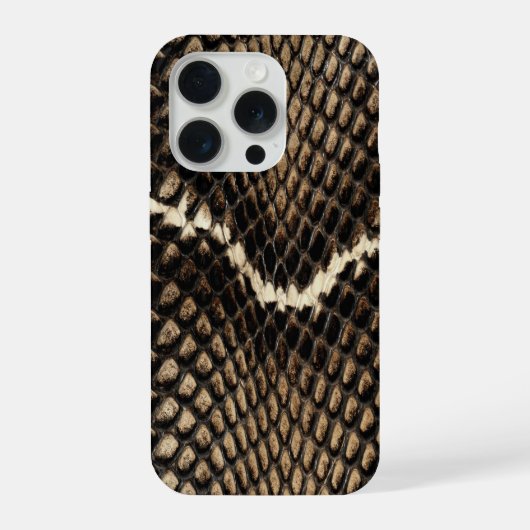 Faux Cobra Snake Skin iPhone Hoesje (Achterkant)