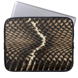 Faux Cobra Snake Skin Laptop Sleeve