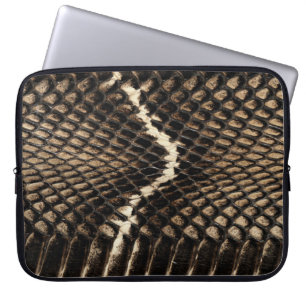 Faux Cobra Snake Skin Laptop Sleeve