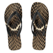 Faux Cobra Snake Skin Teenslippers (Voetbed)