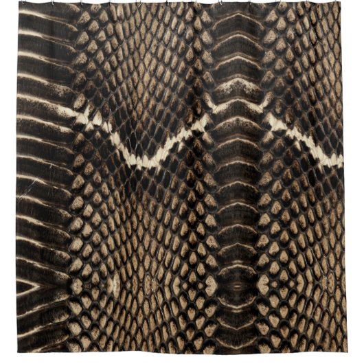 Faux Cobra Snakeskin Douchegordijn (Voorkant)