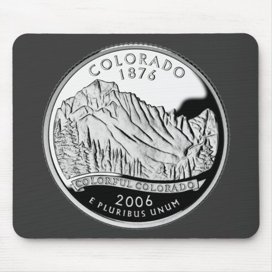 Faux Colorado State Quarter Rocky Mountains Trebes Muismat (Voorkant)