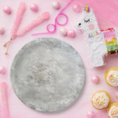 Faux Concrete Papieren Bordje (Feest)