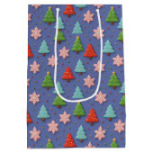 Faux Cookies in Clay Christmas Gift Wrap Medium Cadeauzakje (Achterkant)