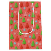 Faux Cookies in Clay Christmas Gift Wrap Medium Cadeauzakje (Achterkant)