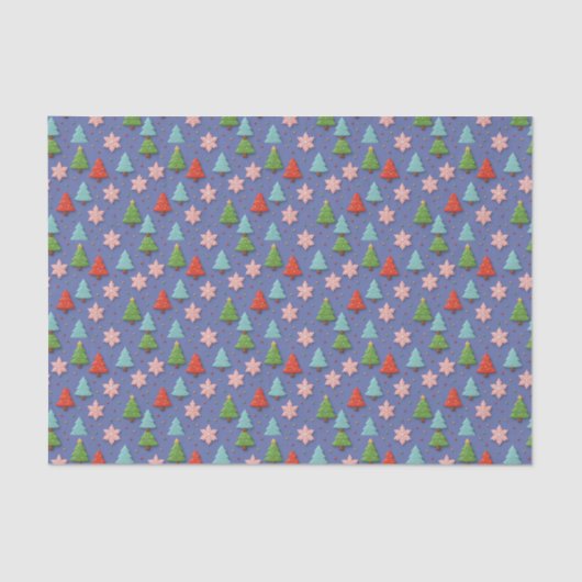 Faux Cookies in Clay Christmas Tissue Paper Tissuepapier (Voorkant)