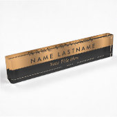 Faux Copper Bronze Black Elegant modern Naambordje