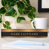Faux Copper Bronze Classic Elegant Black Naambordje