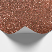 Faux Copper glitter Cadeaupapier (Hoek)