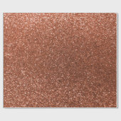 Faux Copper glitter Cadeaupapier (Vlak)
