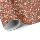 Faux Copper glitter Cadeaupapier (Rol Hoek)