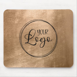 Faux Copper Gold Foil Your Logo Muismat