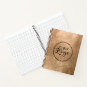 Faux Copper Gold Foil Your Logo Notitieboek (Binnen)
