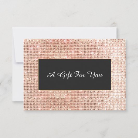 Faux Copper Sequins Spa en Salon Cadeaubon (Voorkant)