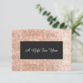 Faux Copper Sequins Spa en Salon Cadeaubon (Staand voorkant)