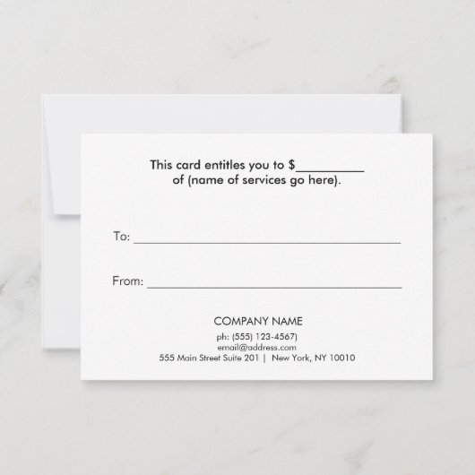 Faux Copper Sequins Spa en Salon Cadeaubon (Achterkant)