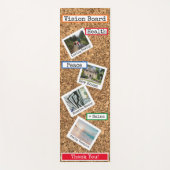 Faux Cork Custom Photo Collage Vision Board Mat (Voorkant)