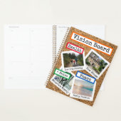 Faux Cork Custom Photo Collage Vision Board Planner (Display)