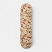 Faux Cork met Bruine Marmer Inserts Persoonlijk Skateboard (Voorkant)