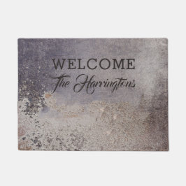 Faux Corroded Metal douane-tekstdeurmatten Deurmat