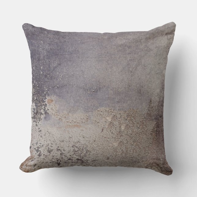 Faux Corroded Metal Stapels Kussen (Voorkant)