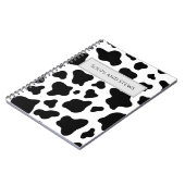Faux Cow Hide Spiral Photo Notebook Notitieboek (Linkerzijde)