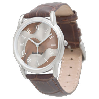 Faux Cow Leather Popular Luxury Elegant Collection Horloge