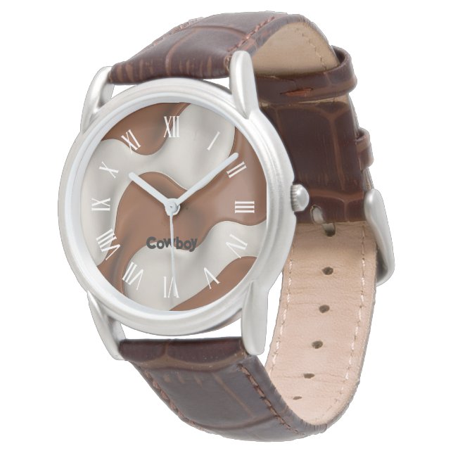 Faux Cow Leather Popular Luxury Elegant Collection Horloge (Gekanteld)
