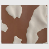 Faux Cow Leather Trendy Luxury Elegant Collection Cadeaupapier (Vlak)