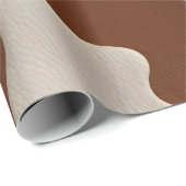 Faux Cow Leather Trendy Luxury Elegant Collection Cadeaupapier (Rol Hoek)