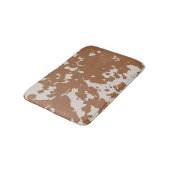 Faux Cowhide Brown Spots Country Western Badmat (Gekanteld)