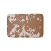 Faux Cowhide Brown Spots Country Western Badmat (Voorkant)