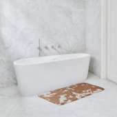 Faux Cowhide Brown Spots Country Western Badmat
