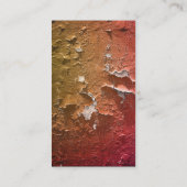 Faux Crackle Peeling Paint Grunge Design Visitekaartje (Achterkant)