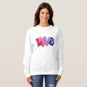 Faux Crochet Love Design Sweatshirt (Voorkant volledig)