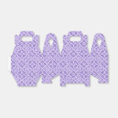 Faux Crochet Mauve Bedankdoosjes (Uitgevouwen)