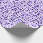 Faux Crochet Mauve Cadeaupapier (Hoek)