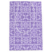 Faux Crochet Mauve Medium Cadeauzakje (Voorkant)