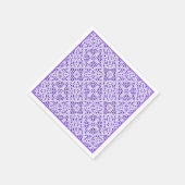 Faux Crochet Mauve Servet (Hoek)