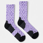 Faux Crochet Mauve Sokken (Rechts)