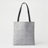 Faux Crochet White Tote Bag (Voorkant)