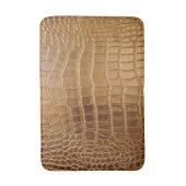 Faux Crocodile Leather Animal Skin Pattern Badmat (Voorkant Verticaal)
