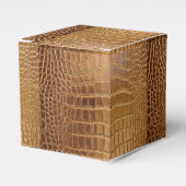 Faux Crocodile Leather Animal Skin Pattern Bedankdoosjes (Voorkant Zijde)