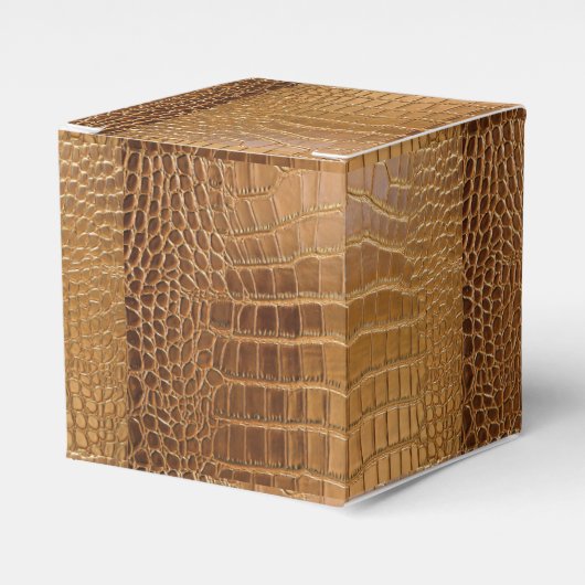 Faux Crocodile Leather Animal Skin Pattern Bedankdoosjes (Voorkant Zijde)