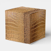 Faux Crocodile Leather Animal Skin Pattern Bedankdoosjes (Achterkant)