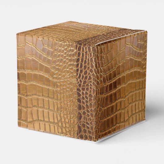Faux Crocodile Leather Animal Skin Pattern Bedankdoosjes (Achterkant)
